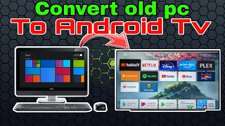 Convert old pc to Android Tv | how to turn old pc into android tv | android x86