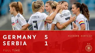 Germany Women Vs Serbia Women 5-1 Goals & Extended Highlights | Lea Schüller Four Goal Vs Serbia