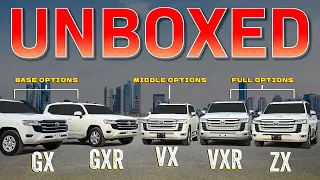 Unboxing the LC300/J300 | Differences in Variants GX, GXR, VX, VXR, ZX Models Explained/ Reviewed