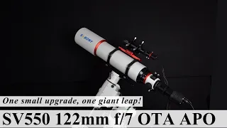 Svbony SV550 122mm F7 FPL51 Triplet APO OTA!