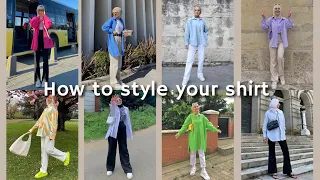 How to style your shirt this summer | Hijab Outfit Ideas / 2022