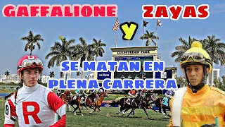 HIPISMO INTERNACIONAL- GAFFALIONE🇱🇷 SE CAE A PIÑA CON ZAYAS🇵🇷EN PLENA CARRERA