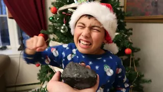 I GAVE MY LITTLE BROTHER COAL FOR CHRISTMAS! *INSANE FREAKOUT*