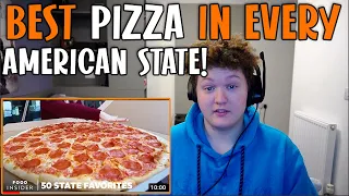 British Guy Reacts To The Best Pizza In Every State |50 State Favorites (Why Do They Call It PIE?)