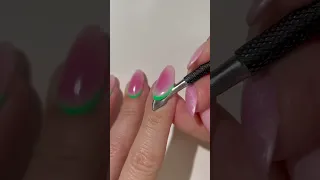 Incredibly fast and easy gel nail polish removal using peel off base coat #peeloff #nails #asmr