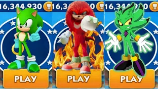 Sonic Dash - Pirate Sonic VS Sir Knuckles VS Jet Sonic _ Movie Sonic vs All Bosses Zazz Eggman