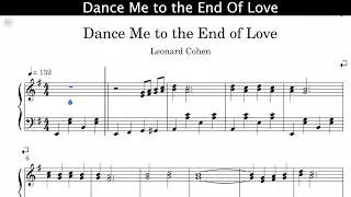 Leonard Cohen - Dance Me to the End of Love Sheet Music