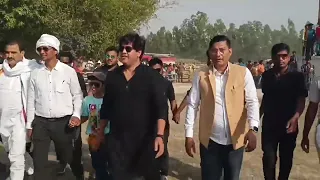 Live From Chakulia Helocopter Landing Shaya Mp Imran Pratapgarhi