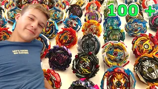 Коллекция Beyblade Burst Супер Тимы - больше 100 Бейблейдов