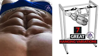 7 HANGING VARIATIONS, GREAT ABS WORKOUT