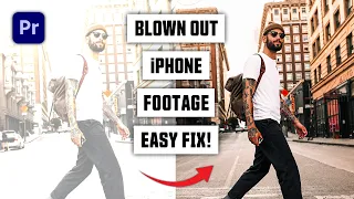 Blown out, Over Exposed iPhone Footage fix for Premiere Pro (2024)