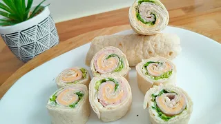 idées WRAP POULET pour apéritif Ou buffet facile et rapide