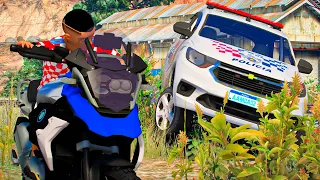 GTA V: MODS | DANDO TRABALHO PARA POLICIA DE BMW R1200 ROUBADA🔥