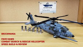 BRICKMANIA PAVE HAWK - COMBAT SEARCH & RESCUE HELICOPTER, SPEED BUILD, REVIEW