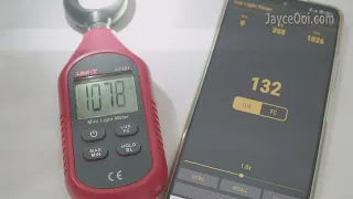 UNI-T UT383 Mini Light Meter vs Lux Light Meter Pro - Why you should not use the app!