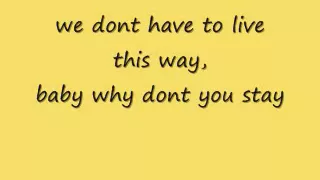 STAY-SUGARLAND LYRICS