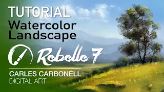 Rebelle 7 Watercolor Landscape tutorial