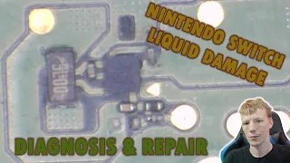 Nintendo Switch Liquid Damage Diagnosis And Repair - 0.13amps Current Draw But Doesn't Turn On