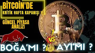 Bitcoin İçin Hafta Kapanışında Kritik Seviyeler  #bitcoin #quantfury  #dolar