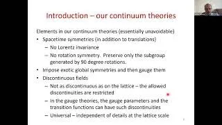 Nathan Seiberg (IAS) Continuum Quantum Field Theory for Fractons, Part I @Harvard CMSA 5/13/2020