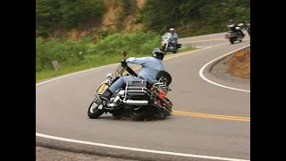 Why do motorcycle riders keep running off the road?  Is it age?