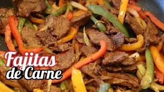 Fajitas de Res ¡Te encantará!