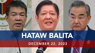 UNTV: HATAW BALITA |  December 22, 2023