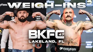 BKFC 47 Weigh-In's | Live!