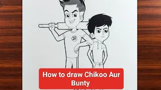 How to draw Chikoo Aur Banty cartoon|| Chikoo aur Banty|| #drawing #chikoo #youtubevideo #art #viral