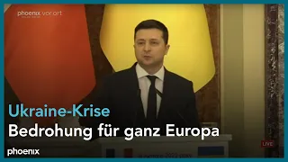 Ukraine-Krise: Pressekonferenz mit Macron und Selenskyj