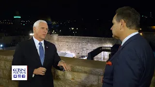 'America Stands Strong with Israel': CBN News One on One with Vice President Pence in Jerusalem