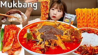 🔥우주최고급 한우사리곰탕육개장,한우초밥 먹방🍜 이건 진짜 '인생라면' 레시피 😋  라면 NOODLE SUSHI MUKBANG ASMR EATINGSHOW REALSOUND