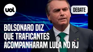 Bolsonaro diz que Lula teve 'só traficantes' ao seu lado em favela no Rio de Janeiro