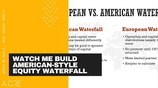 Watch Me Build An American-Style Equity Waterfall Model