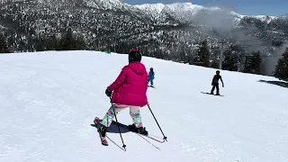 Beginner skier, Upper wine rock, Snowvalley