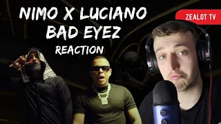 NIMO X LUCIANO - BAD EYEZ | GERMAN RAP REACTION 🇩🇪