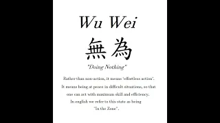 Wu Wei, The Way Of Effortless Action