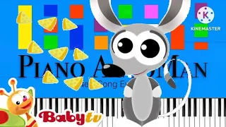 BabyTV Mouse Theme Song Slow EASY Medium 4K Piano Tutorial