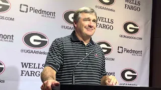 Georgia Bulldogs coach Kirby Smart speaks to open Ball State week