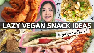 10 LAZY & HIGH PROTEIN VEGAN SNACK IDEAS