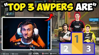 Pro Players rank TOP 3 AWPers in CS:GO