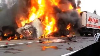 Russian Fires  Car crash compilation part 1