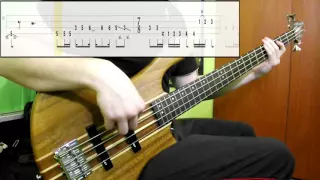 Radiohead - Paranoid Android (Bass Cover) (Play Along Tabs In Video)