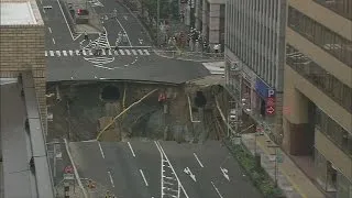 Giant sinkhole in Japan sealed after just one week
