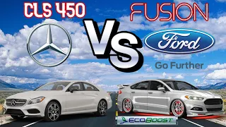 2018 Mercedes- CLS 450 EQ Boost 4MATIC G-TRONIC 389 HP VS Ford Fusion 2.7 V6 Ecoboost 325 hp 0-200