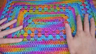 🌈 The Crochet Tutorial You've Been Waiting For! NEW Granny Merge Rectangle Baby Blanket!