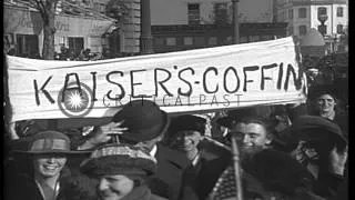 Armistice celebrations in Washington,DC at end of World War 1 HD Stock Footage