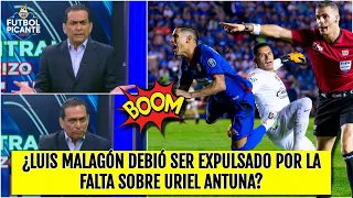 CRUZ AZUL vs AMÉRICA. LUIS MALAGÓN debió ser EXPULSADO por falta sobre URIEL ANTUNA | Futbol Picante