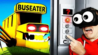 Unlocking BUSEATER MONSTER FLOOR With VR ELEVATOR