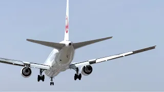 Itami Airport ● Landing scene seen on the Senri River bank SoftLanding ITAMI Airport